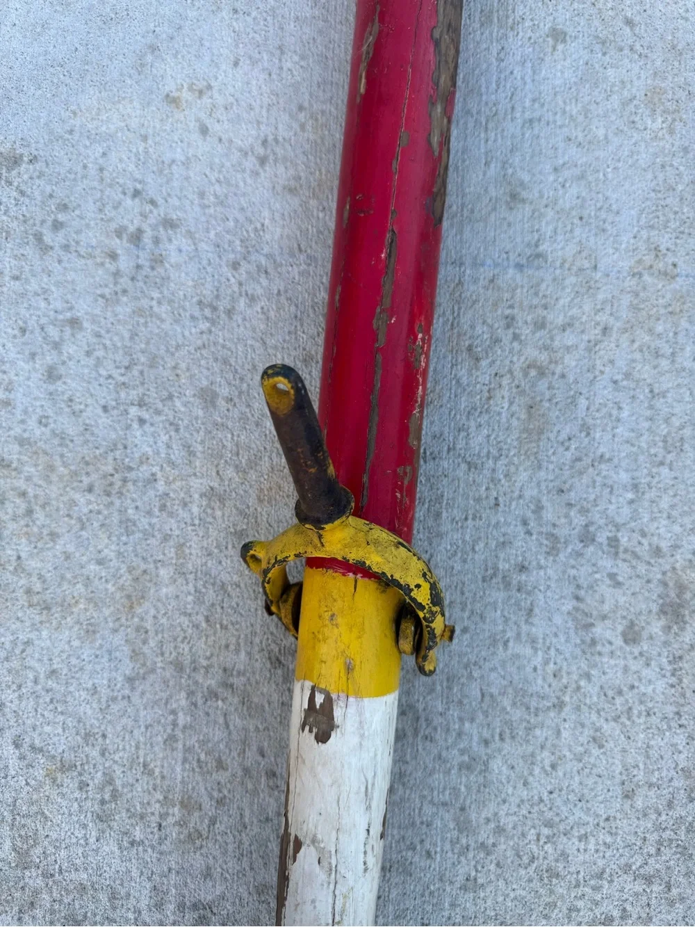Vintage Wooden Boat Oars Original Paint And Metal Oar Locks Rare Find